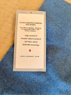 High-Waist Seamless Leggings in Sky Blue thumbnail 11