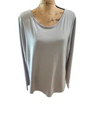Old Navy Active Crisscross Open-Back Long-Sleeve Top Women's Size XL Grey thumbnail 3