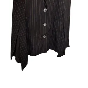 We The Free Black and Brown Pinstripe Blazer Size M thumbnail 7