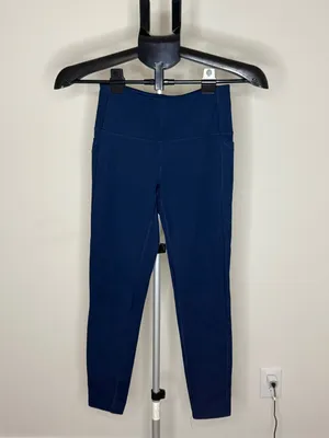 DSG Navy High Rise Pocket Leggings Athletic Workout Pants XS thumbnail 2