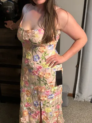 ✨🌸Bebe Floral Embroidered Dress🌸✨ thumbnail 4