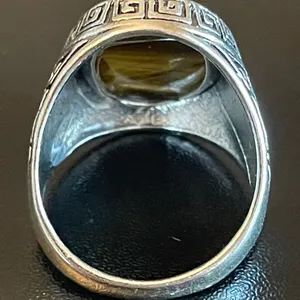 Tiger eye stone S925 silver ring size 8.75 thumbnail 4