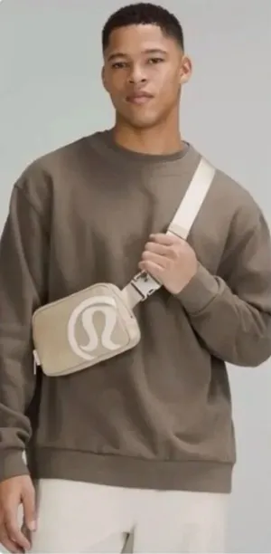 lululemon athletica Tan Belt Bag with White Logo thumbnail 1