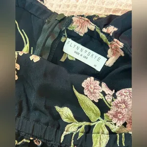 Flynn Skye Anthropologie romantic strapless midi dress garden party botanical NWT XS thumbnail 6