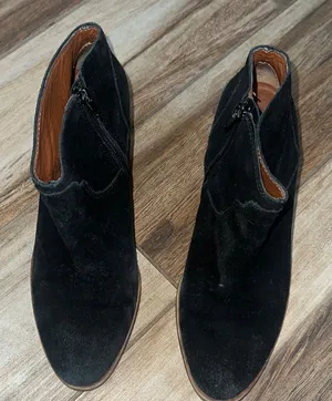 Lucky brand black leather booties thumbnail 1