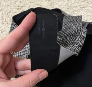Lululemon Entire Bra Pixel Print Ice Grey Black Size 36dd thumbnail 3