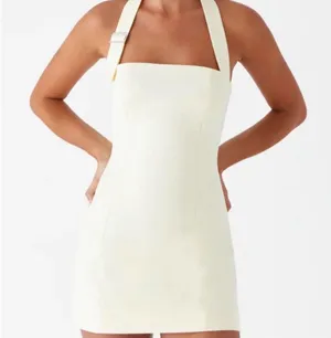 Pepper mayo yellow buckle mini dress thumbnail 1