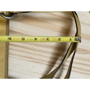 Fossil Yellow‎ Leather Shoulder Bag With Inner & Outer Zippers thumbnail 10