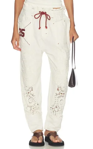Free People Rockaway Craft Pant in Tofu Ivory Cream NWT thumbnail 1