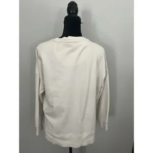 The Rolling Stones Pop‎ Art Tongue Graphic Sweatshirt Off White XS Oversized thumbnail 8