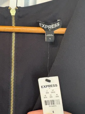 Express Little Black Dress With Cutouts Size 6 thumbnail 6