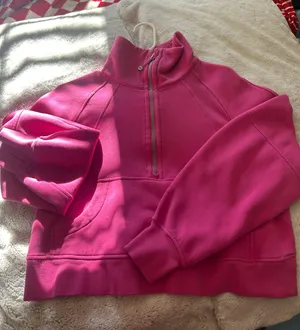 Lululemon Sonic Pink Scuba Funnel Neck Xs/s thumbnail 1