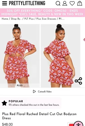 NWOT dress open cut sz 18 thumbnail 2