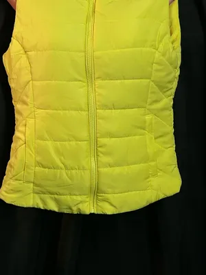 Aeropostale Women’s Lemon Yellow Quilted Puffer Vest XS NWT thumbnail 4