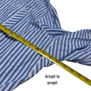NEW Free People Sabine Striped‎ Articulated Button up Shirt Preppy Coastal XL thumbnail 13