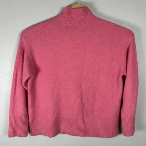 J Crew Sweater‎ Womens Large Barbie Pink Knit Extra Soft Yarn Mock Neck Pullover thumbnail 4