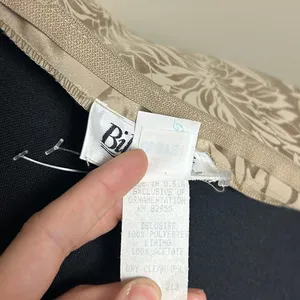 vintage bill levkoff union made usa tan brocade strappy sateen prom bridesmaid thumbnail 8
