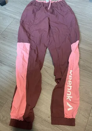 Reebok Maroon and Pink Colorblock Windbreaker Joggers thumbnail 1