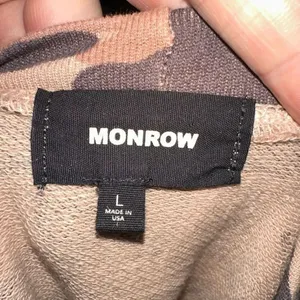 Monrow jersey leopard pullover cozy L sweatshirt Tan Size L thumbnail 3