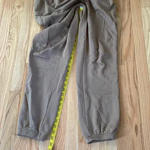 Good American Joggers Womens Large Brown Fleece Pull On Pants Loungewear Cozy thumbnail 8