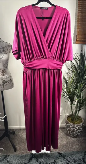 205. LIVD Raffi Empire Waist Pocket Maxi Dress thumbnail 1
