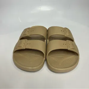 Freedom Moses sandals 2‎ strap slides slip on tan size 10-10.5 thumbnail 3