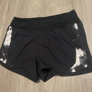 adidas Black Athletic Shorts with Black-and-White Tie-Dye Side Panels thumbnail 1