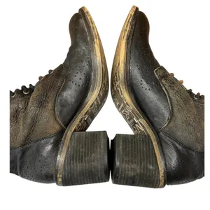Sam Edelman Dupree Lace Up Combat Boots Black Leather Shearling Lined Edgy 8 thumbnail 8