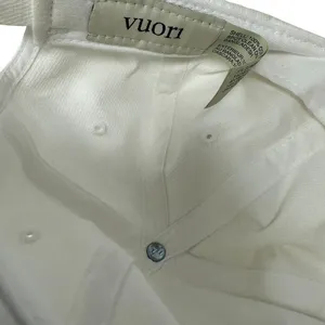 Vuori Active Club White Baseball Cap Adjustable Strapback Hat Cotton thumbnail 5