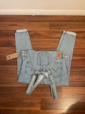Levi's Light Blue Overalls. Size Xs thumbnail 8