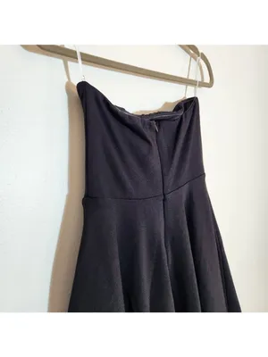 Lulus Black Strapless Cocktail Mini Dress Size Small NWT thumbnail 7