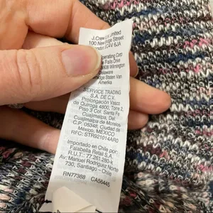 Madewell Rainbow Knit Puff Shoulder Crew Neck Sweater Womens S Boho Fall Cozy thumbnail 6