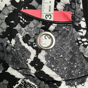 Jamie Sadock Golf Top Womens S Snake Print Sleeveless 1/4 Zip Stretch‎ Black thumbnail 11