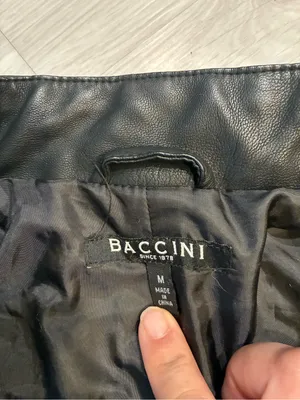 Black‎ Faux Leather Zip Jacket with Gold Hardware thumbnail 8
