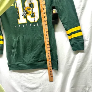 Green Bay Packers Mini Dress Hoodie NFL Team Apparel’19’ Jersey Sweatshirt Med. thumbnail 8