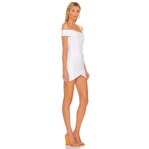 superdown Fallon Bridal Vegas Partly White Asymmetrical Mini Stretch NWT S thumbnail 6