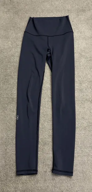 Fleo Mid Rise Athletic Leggings Grey Logo Women’s thumbnail 1