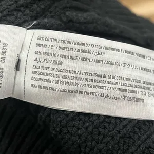 Abercrombie and Fitch Black Knit Wrap Sweater Women’s Small thumbnail 3