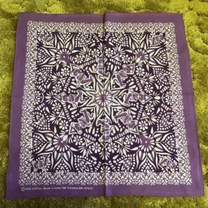 Purple Grateful Dead bears n flowers NWT bandana thumbnail 5