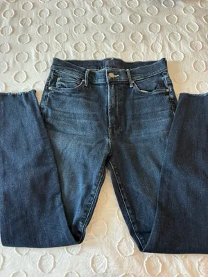 MOTHER Denim Jeans Skinny Looker Ankle Fray thumbnail 4
