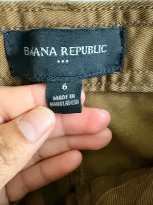 Banana Republic Cargo Tapered Utility Pants Iced Latte Size 6 thumbnail 5