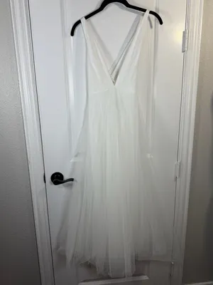 Hello Molly The Only One Maxi Dress White Tulle Size 4 thumbnail 7