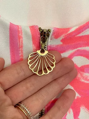 LILLY PULITZER Callie Shift Dress Pink Sun Ray Shimmy Shimmy Neon Seashell Large thumbnail 14