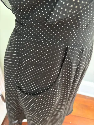 Atmosphere Black Polka Dot Flutter Sleeve Mini Dress Size UK 12 US 8 thumbnail 3