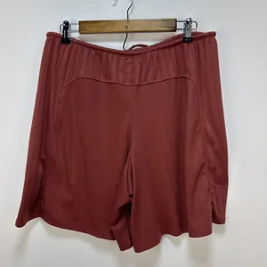 Free People Free-est Monica Shorts Cardigan Set Size M Brick Red Ribbed‎ Knit thumbnail 14