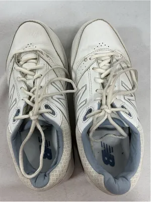 Womans New Balance Lace Up Walking Shoes Size 8.5 White Style #928v3 thumbnail 4