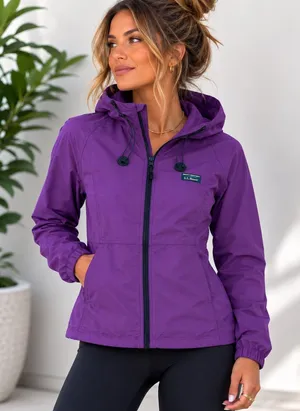 LL Bean hooded windbreaker raincoat thumbnail 1