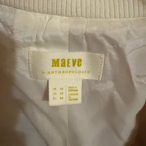 Anthropologie Maeve Pink & White Boucle Tweed Cropped Blazer thumbnail 5