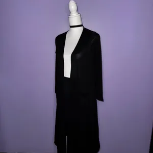 NEW LuLaRoe Long Black Open Front Cardigan thumbnail 7