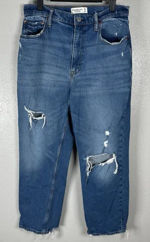 Abercrombie & Fitch‎ Jeans Womens 29/8 Curve Love Ankle Straight Ultra High Rise thumbnail 1